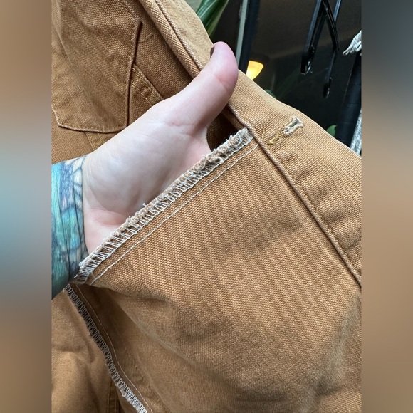 LEVI STRAUSS & CO Vintage Tan Denim Jacket Standard Size Medium Button Down - Picture 9 of 12